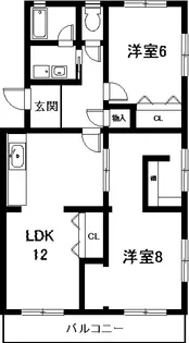 レジデンス神戸【1階】の間取り