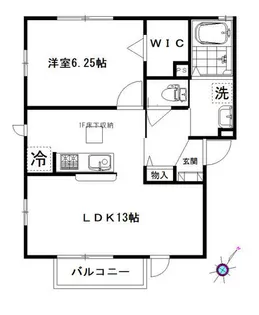 ニューグリーンハイツ【2階】の間取り