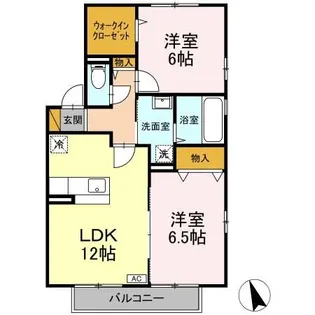 ブランテール AB【2階】の間取り