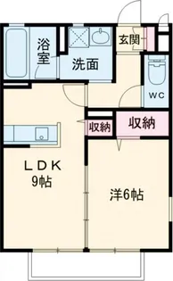 カサ・デ・エスペランサA(セコム)【2階】の間取り