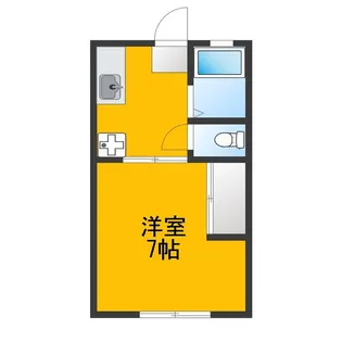 CコーポセリーヌA【1階】の間取り
