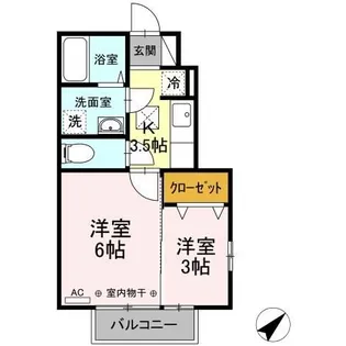 セジュールルーエ I【1階】の間取り
