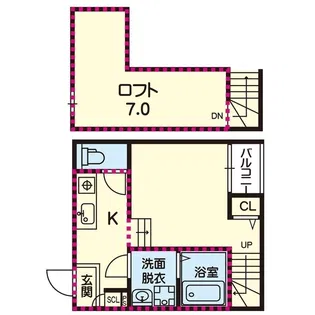 ステラ清水新地【2階】の間取り