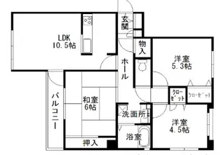 モントーレ大濠【2階】の間取り