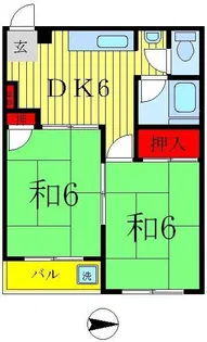 コーポ中島【3階】の間取り