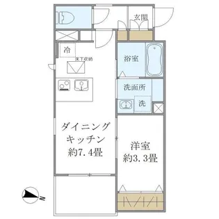 KOMFORTA新中野【1階】の間取り