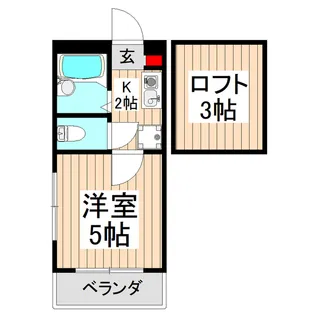 サンパレスK【2階】の間取り