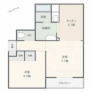 マンション西町通り【3階】の間取り