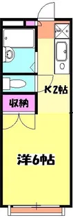 エステートピア大門【2階】の間取り