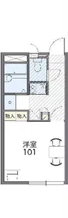 レオパレス愛【2階】の間取り