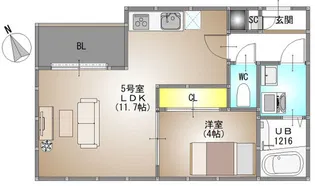仮称)REGALEST 小橋町2【1階】の間取り