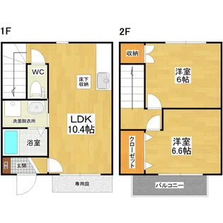 CASA LIBERTA B棟【1階】の間取り
