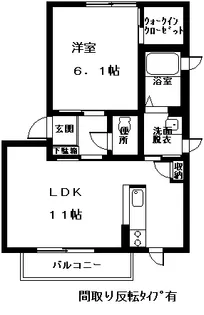 シャーメゾングラヴィス A【1階】の間取り