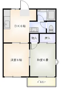 コアロード南光台II【2階】の間取り