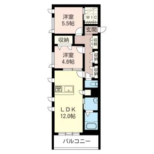 ブラン パイン 大宮【2階】の間取り