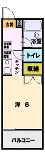 クレールシャトー湘南【2階】の間取り
