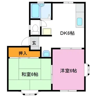 ストークハイツ吉成【1階】の間取り