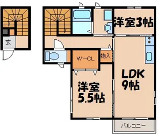 ソリッソ【2階】の間取り