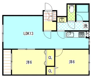 ベルドミール2【1階】の間取り