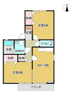 ベルテ小山【2階】の間取り