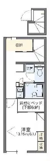 レオパレスアナナス【2階】の間取り
