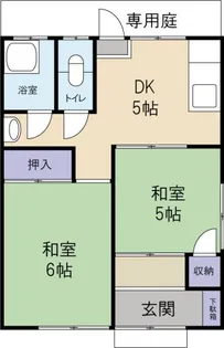 橋本アパート【1階】の間取り