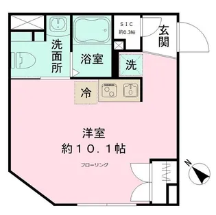 アーバンキューブ三鷹【3階】の間取り