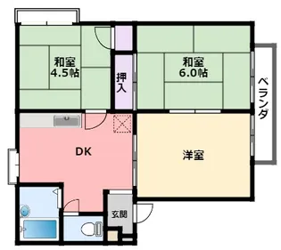 パークハイム西宮【3階】の間取り