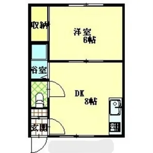 コーポハイブリッジ【2階】の間取り
