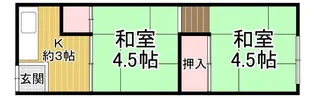金楽寺山本アパート【2階】の間取り