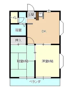 エステートピア【2階】の間取り