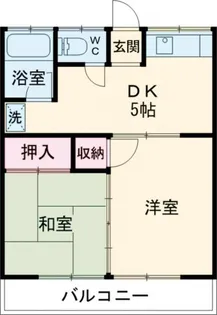 コーポヨコヤマ【2階】の間取り
