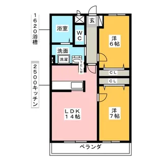 Benvenuto徳重【1階】の間取り