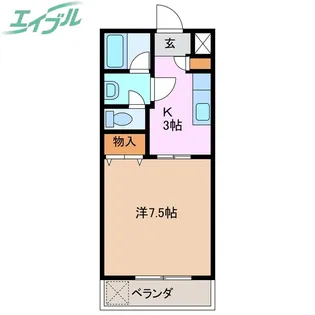 クリスタルINABA【3階】の間取り