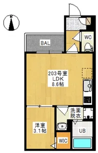 REGALEST 門田屋敷II【2階】の間取り