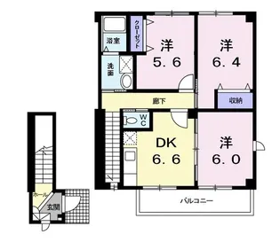 グラン ポーロウニア【2階】の間取り