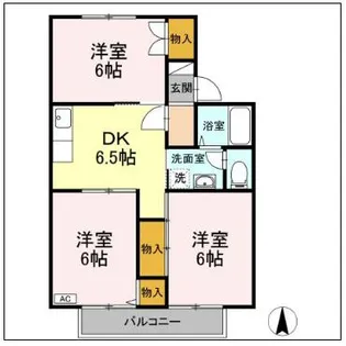 サンハイム B【2階】の間取り