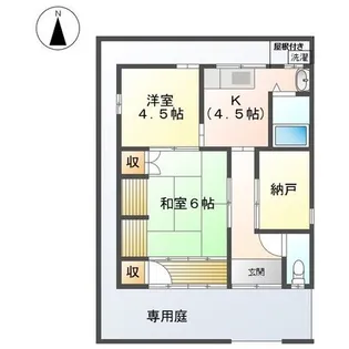 愛知県岩倉市西市町竹之宮【一戸建】の間取り