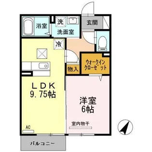 サンメゾン下郡II【1階】の間取り