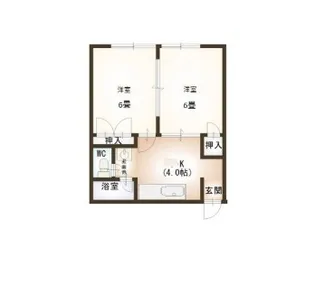 コーポTAKA【1階】の間取り