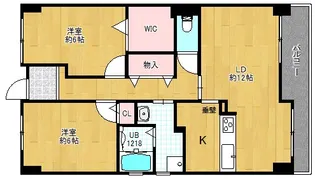 大阪府枚方市伊加賀西町【マンション】の間取り