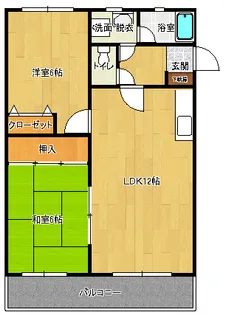 ヴァンベール・アイエス【4階】の間取り