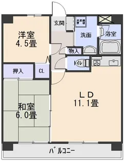 サンロード八乙女【2階】の間取り