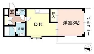 ジュネスタウン戸田【2階】の間取り
