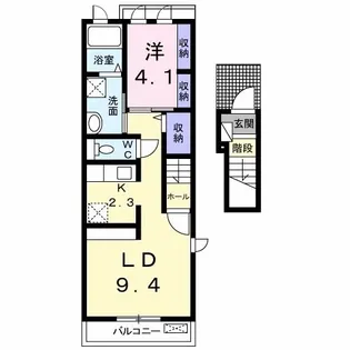 サニーヒル武蔵【2階】の間取り