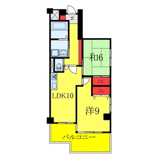 エソール戸田22【4階】の間取り
