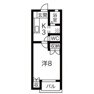 クレアール【1階】の間取り