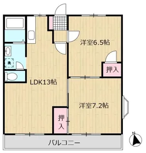 ルミエートE【1階】の間取り