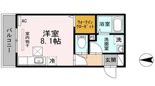 フェリーチェ西田【1階】の間取り