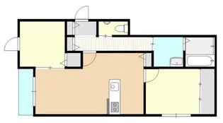 Belle Lead中島東【1階】の間取り